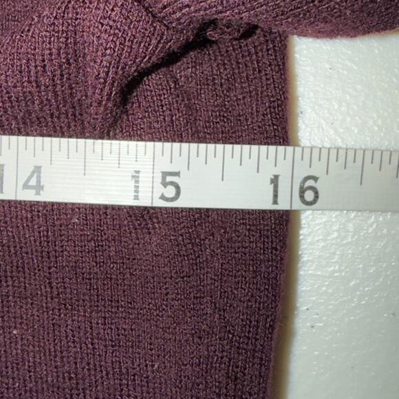 Lauren Ralph Lauren Womens Size Medium Maroon Turtle Neck Embroidered Logo Shirt - Picture 5 of 6